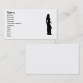 Vrouw Secret Agent detective visitekaartje (Voorkant / Achterkant)