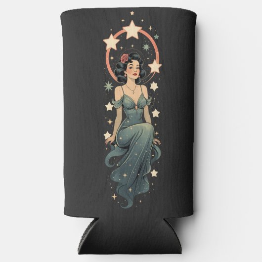  vrouw seltzer blikjeskoeler (Voorkant)