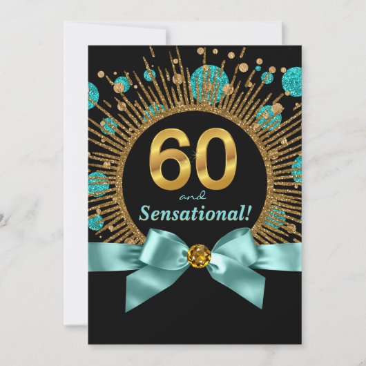 Vrouw Sensationele 60e Verjaardag Kaart (Voorkant)