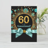 Vrouw Sensationele 60e Verjaardag Kaart (Staand voorkant)