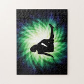  vrouw silhouet legpuzzel (Verticaal)