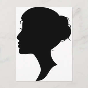 Vrouw Silhouette Briefkaart