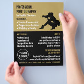 Vrouw Silhouette, Fotograaf, Fotografie Hire Flyer (Hand)