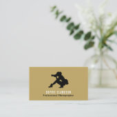 Vrouw Silhouette, fotograaf, fotografie Visitekaartje (Staand voorkant)