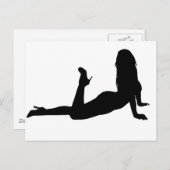 Vrouw_Silhouette_leg Briefkaart (Voorkant / Achterkant)