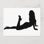 Vrouw_Silhouette_leg Briefkaart (Voorkant)