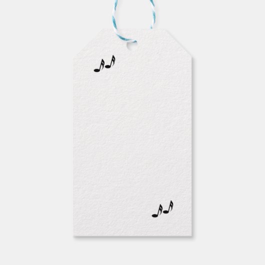 Vrouw Singer Cadeaulabel (Achterkant)