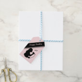 Vrouw Singer Custom Birthday Cadeaulabel (Met Touw)
