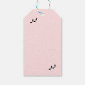 Vrouw Singer Custom Birthday Cadeaulabel (Achterkant)