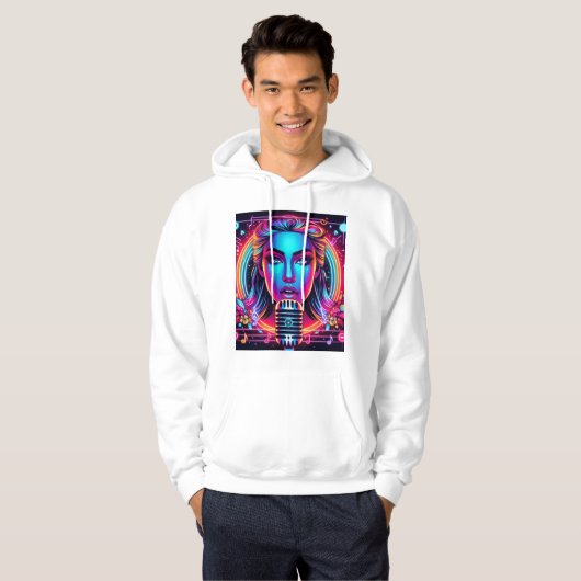 Vrouw Singer Hoodie (Voorkant volledig)