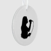 Vrouw Singer Ornament (voorkant)