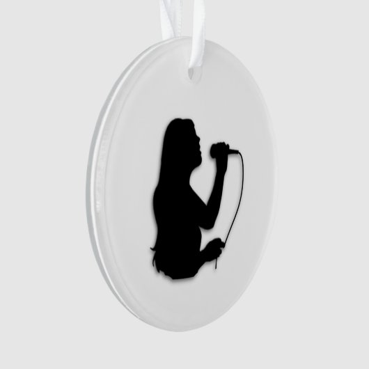 Vrouw Singer Ornament (voorkant)