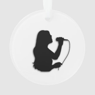 Vrouw Singer Ornament