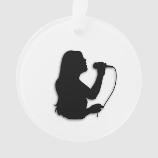 Vrouw Singer Ornament (voorkant)