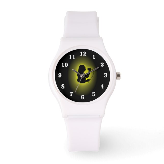 Vrouw Singer Spot Horloge (Voorkant)