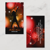 Vrouw Singer Visitekaartje (Voorkant / Achterkant)