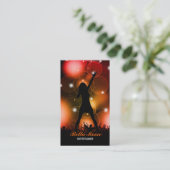 Vrouw Singer Visitekaartje (Staand voorkant)