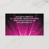 Vrouw Singer Visitekaartje (Achterkant)