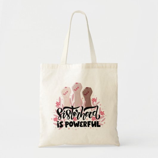 Vrouw Sisterhood Canvas tas (Voorkant)