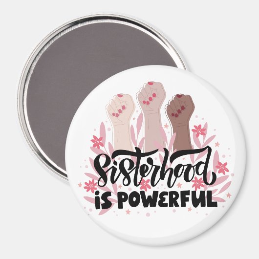 Vrouw Sisterhood Magnet (Voorkant / Achterkant)