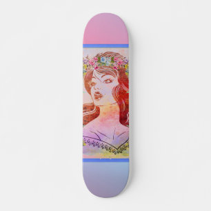 Vrouw Skateboard