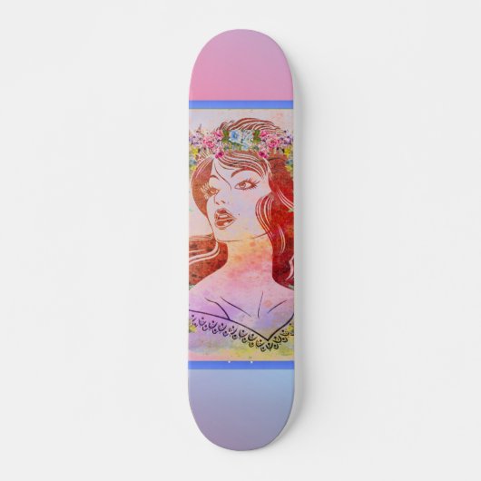 Vrouw Skateboard (Voorkant)