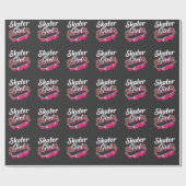 Vrouw Skateboard Love Skater Girl Cadeaupapier (Vlak)