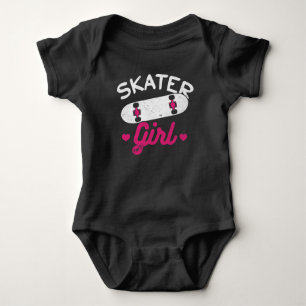Vrouw Skateboarding Love Skater Girl Romper