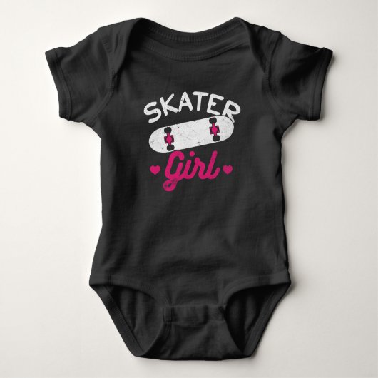 Vrouw Skateboarding Love Skater Girl Romper (Voorkant)