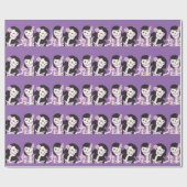 Vrouw skelet paar cadeaupapier (Vlak)