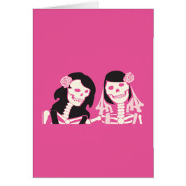 Vrouw Skeleton Couple