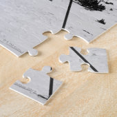 Vrouw Skier Legpuzzel (Zijkant)
