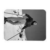 Vrouw Skier Magneet (Horizontaal)
