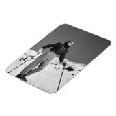 Vrouw Skier Magneet (Linkerzijde)