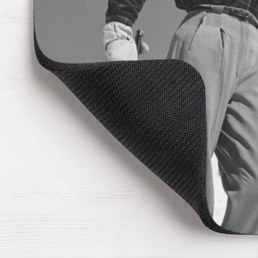 Vrouw Skier Muismat (Hoek)