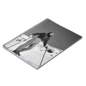 Vrouw Skier Notitieboek (Linkerzijde)