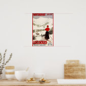 Vrouw Skier Overzien Adelboden Poster (Keuken)