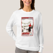 Vrouw Skier Overzien Adelboden Poster T-shirt (Voorkant)