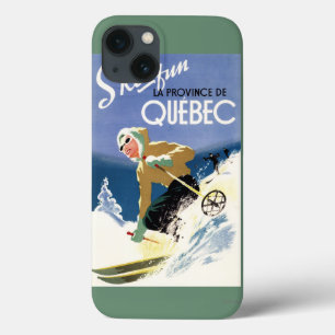 Vrouw Skiing - zowel Engels als Frans Poster iPhone 13 Hoesje