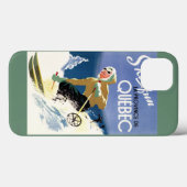 Vrouw Skiing - zowel Engels als Frans Poster Case-Mate iPhone Case (Achterkant (horizontaal))