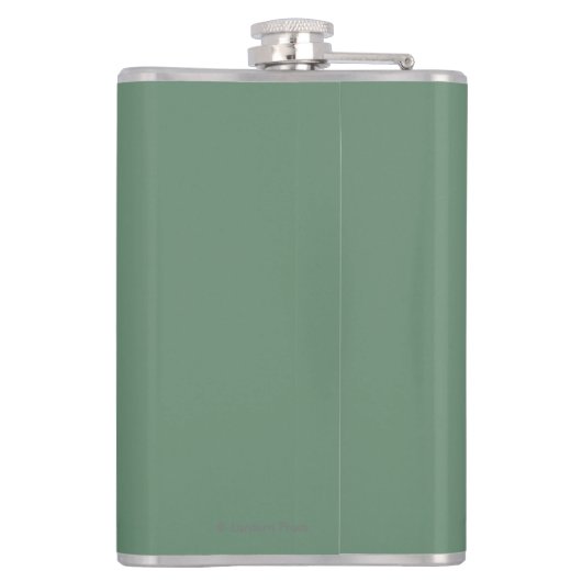 Vrouw Skiing - zowel Engels als Frans Poster Heupfles (Achterkant)