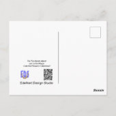 Vrouw slaan op Tulps Mok DIY Briefkaart (Achterkant)