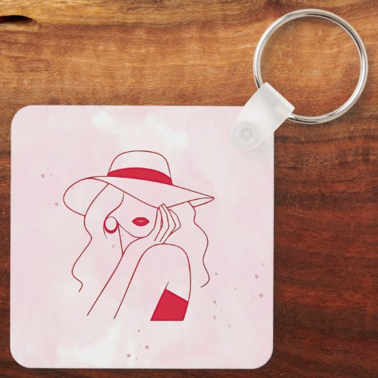 Vrouw Sleutelhanger (Achterkant)