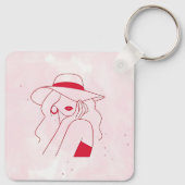 Vrouw Sleutelhanger (Achterkant)