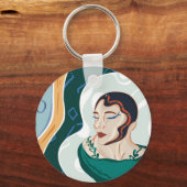 Vrouw Snake - Snake Head Lady Sleutelhanger (Voorkant)