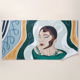 Vrouw Snake - Snake Head Lady Strandlaken