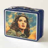 Vrouw Soldier  Sci-Fi (Achterkant)