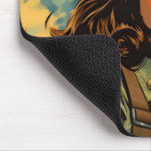 Vrouw Soldier Sci-Fi Muismat (Hoek)