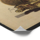 Vrouw, Spelen Harp, Tijdschrift Hoesje 1908 Poster (Hoek)