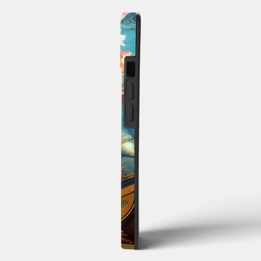 Vrouw Spelen Lute Afro-Amerikaanse Fantasy Art Case-Mate iPhone Case (Achterkant / Links)